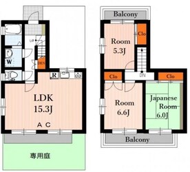 ブリージングタウン百草園の物件間取画像